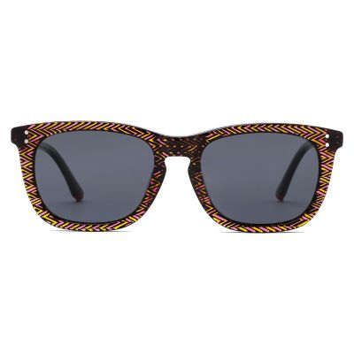 Vintage Wayfarer Acetate Sunglasses - Purple Tortoise Shell Frame